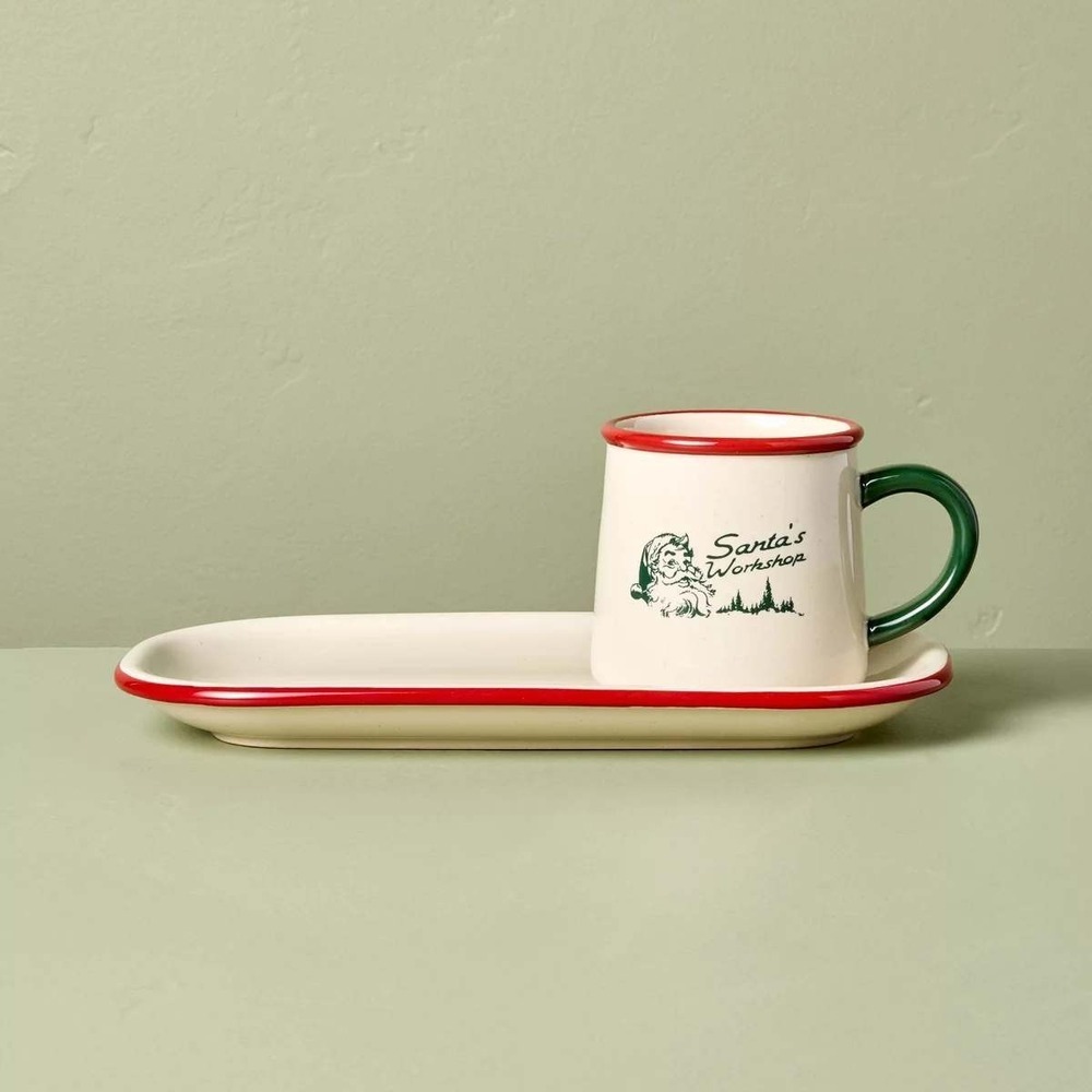 2pc Stoneware Reactive Glaze Cookie Plate & Mug - Hearth & Hand Magnolia, Target